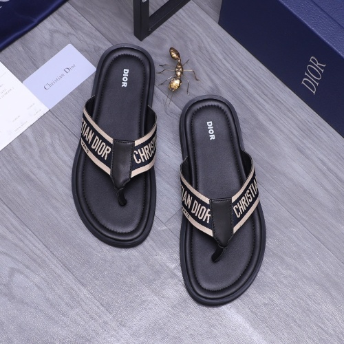 Wholesale Christian Dior Slippers For Men #1237405 $42.00 USD, Wholesale Quality Replica Christian Dior Slippers