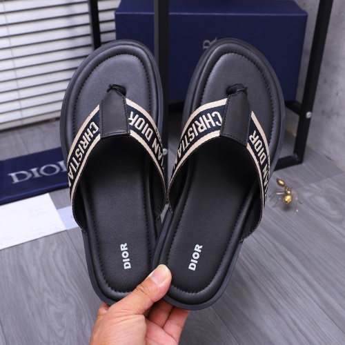 Replica Christian Dior Slippers For Men #1237405 $42.00 USD for Wholesale