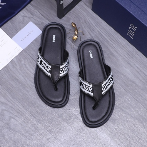 Wholesale Christian Dior Slippers For Men #1237408 $42.00 USD, Wholesale Quality Replica Christian Dior Slippers