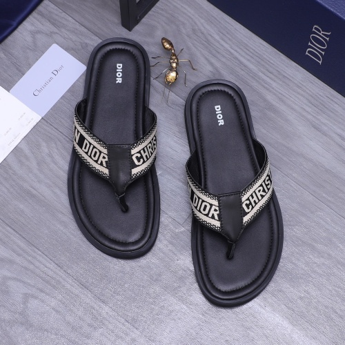 Wholesale Christian Dior Slippers For Men #1237409 $42.00 USD, Wholesale Quality Replica Christian Dior Slippers