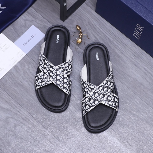 Wholesale Christian Dior Slippers For Men #1237410 $42.00 USD, Wholesale Quality Replica Christian Dior Slippers