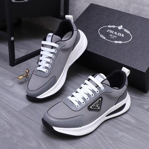 Wholesale Prada Casual Shoes For Men #1237444 $80.00 USD, Wholesale Quality Replica Prada Casual Shoes