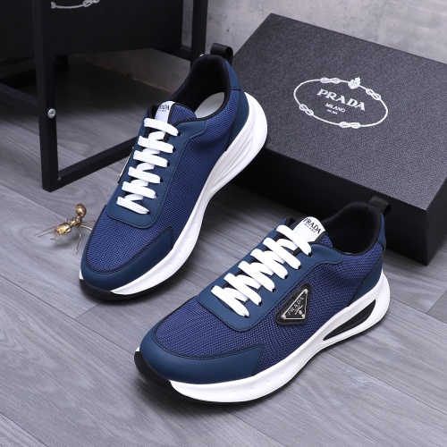 Wholesale Prada Casual Shoes For Men #1237445 $80.00 USD, Wholesale Quality Replica Prada Casual Shoes