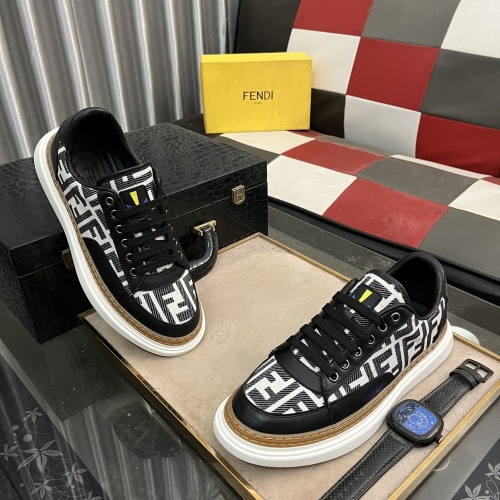 Wholesale Fendi Casual Shoes For Men #1237468 $76.00 USD, Wholesale Quality Replica Fendi Casual Shoes