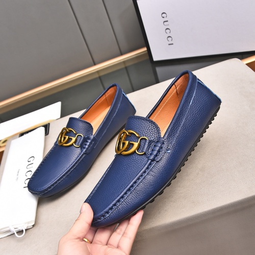 Replica Gucci Oxfords Shoes For Men #1237489 $76.00 USD for Wholesale