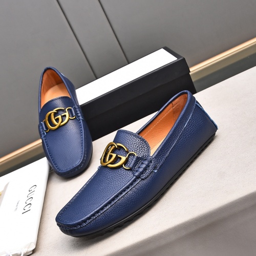 Replica Gucci Oxfords Shoes For Men #1237489 $76.00 USD for Wholesale