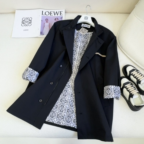 Replica LOEWE Coat Long Sleeved For Women #1237527 $122.00 USD for Wholesale