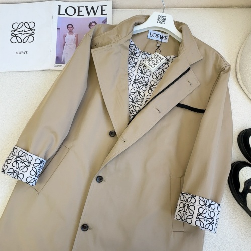 Replica LOEWE Coat Long Sleeved For Women #1237528 $122.00 USD for Wholesale