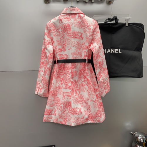 Replica Christian Dior Dresses Long Sleeved For Women #1237573 $118.00 USD for Wholesale