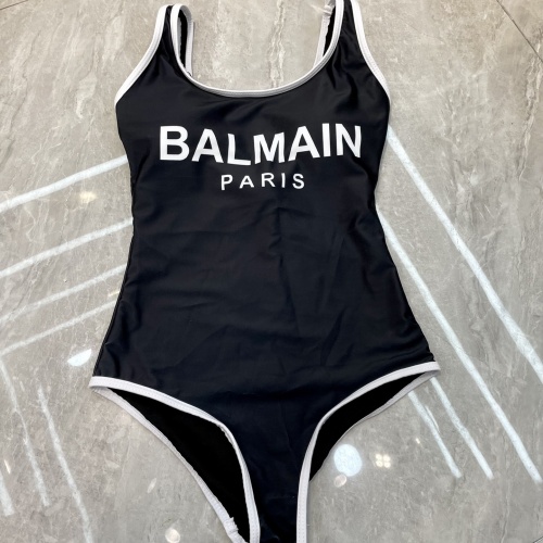 Replica Balmain Bathing Suits Sleeveless For Women #1237589 $41.00 USD for Wholesale