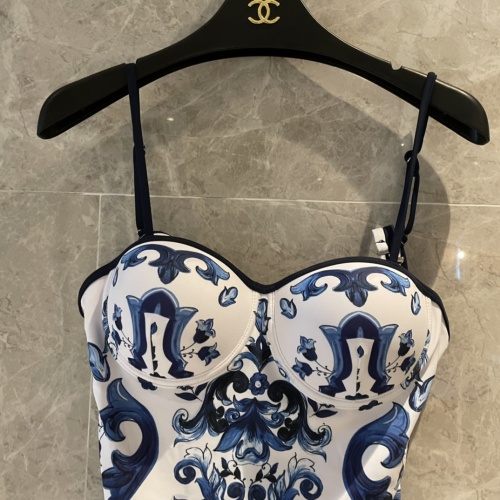 Replica Dolce & Gabbana Bathing Suits Sleeveless For Women #1237592 $41.00 USD for Wholesale