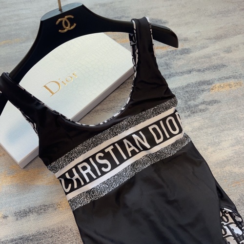 Replica Christian Dior Bathing Suits Sleeveless For Women #1237596 $41.00 USD for Wholesale