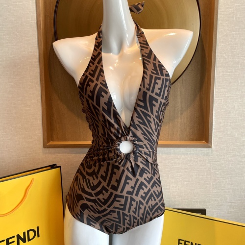 Wholesale Fendi Bathing Suits Sleeveless For Women #1237597 $41.00 USD, Wholesale Quality Replica Fendi Bathing Suits