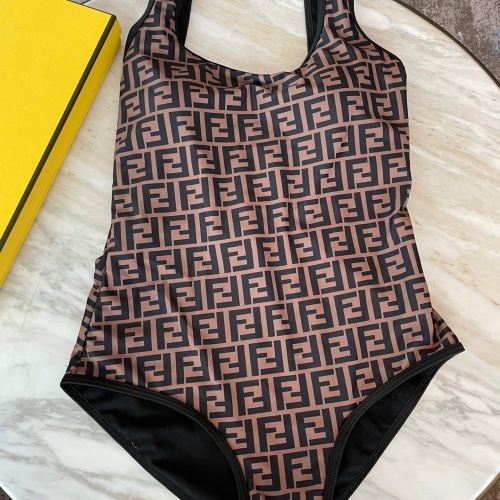 Replica Fendi Bathing Suits Sleeveless For Women #1237598 $41.00 USD for Wholesale