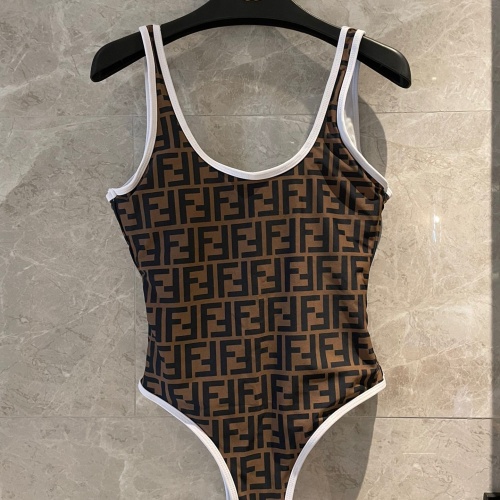 Replica Fendi Bathing Suits Sleeveless For Women #1237599 $41.00 USD for Wholesale