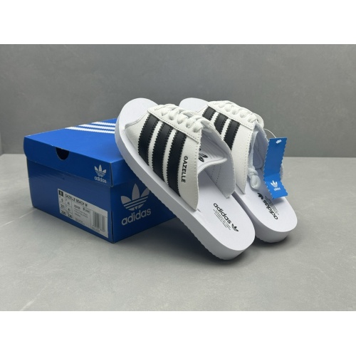 Replica Adidas Slippers For Men #1237634 $56.00 USD for Wholesale