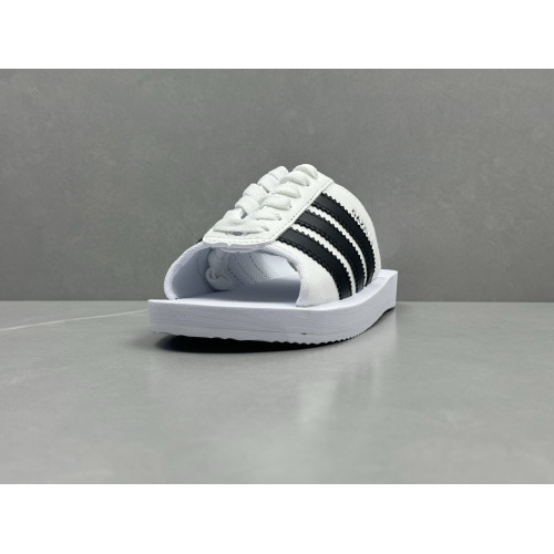 Replica Adidas Slippers For Men #1237634 $56.00 USD for Wholesale