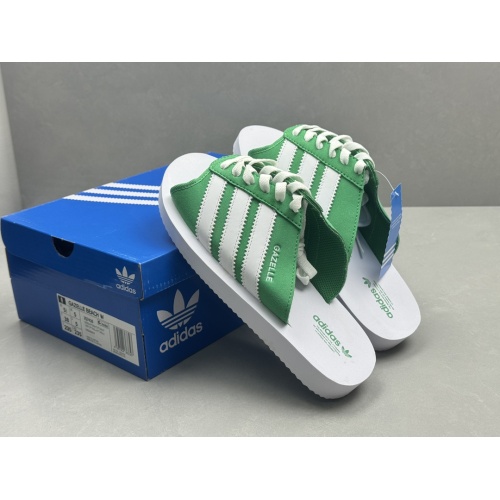 Replica Adidas Slippers For Men #1237640 $56.00 USD for Wholesale