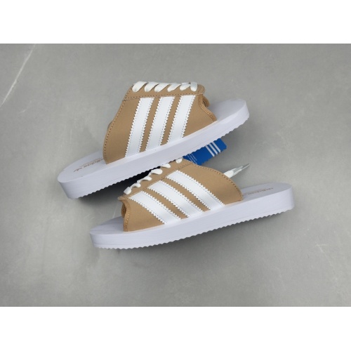 Replica Adidas Slippers For Men #1237642 $56.00 USD for Wholesale