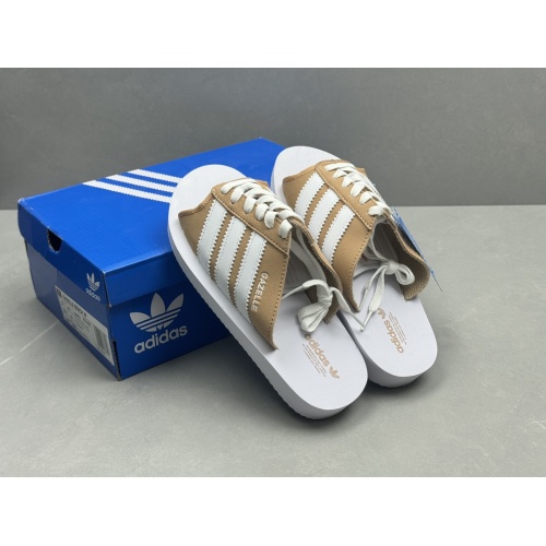 Replica Adidas Slippers For Men #1237642 $56.00 USD for Wholesale