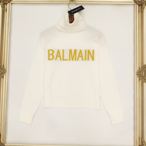 Wholesale Balmain Sweaters Long Sleeved For Women #1237659 $56.00 USD, Wholesale Quality Replica Balmain Sweaters