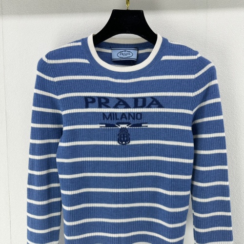 Replica Prada Sweater Long Sleeved For Women #1237720 $88.00 USD for Wholesale