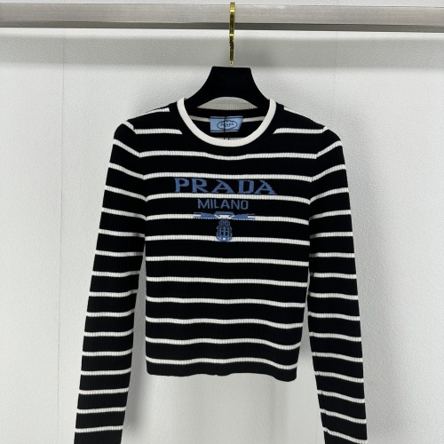 Wholesale Prada Sweater Long Sleeved For Women #1237723 $88.00 USD, Wholesale Quality Replica Prada Sweater