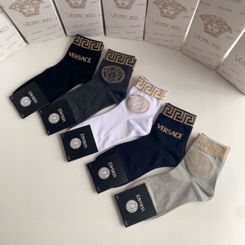 Replica Versace Socks #1237739 $27.00 USD for Wholesale