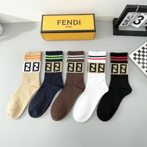 Wholesale Fendi Socks #1237740 $29.00 USD, Wholesale Quality Replica Fendi Socks