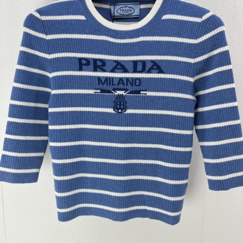 Replica Prada T-Shirts Short Sleeved For Women #1237752 $76.00 USD for Wholesale