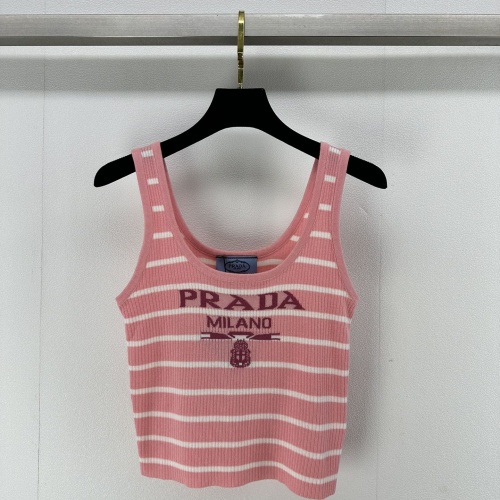 Wholesale Prada T-Shirts Sleeveless For Women #1237758 $72.00 USD, Wholesale Quality Replica Prada T-Shirts