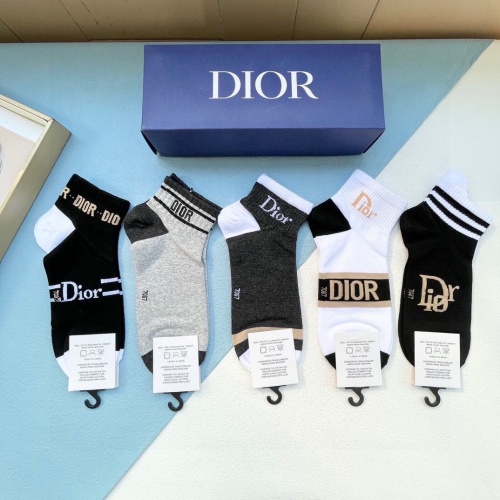 Replica Christian Dior Socks #1237762 $27.00 USD for Wholesale