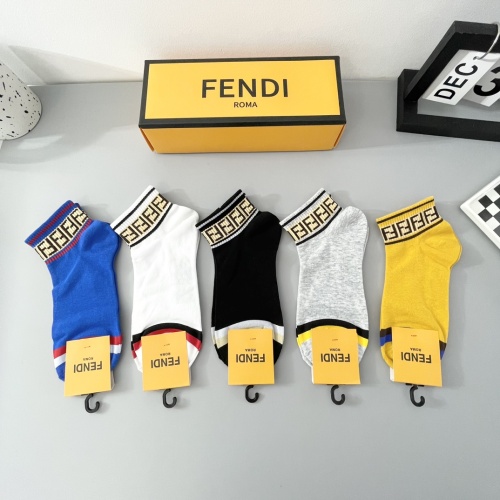 Replica Fendi Socks #1237764 $27.00 USD for Wholesale