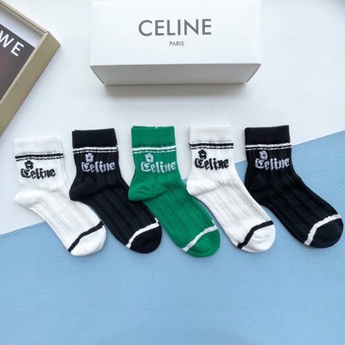 Replica Celine Socks #1237774 $27.00 USD for Wholesale