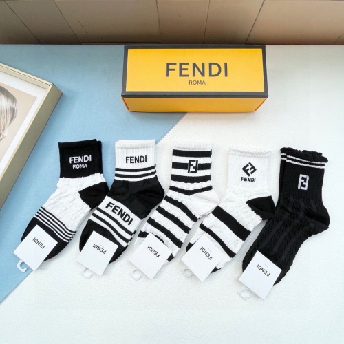 Wholesale Fendi Socks #1237786 $27.00 USD, Wholesale Quality Replica Fendi Socks