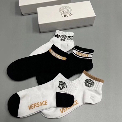 Replica Versace Socks For Men #1237838 $27.00 USD for Wholesale