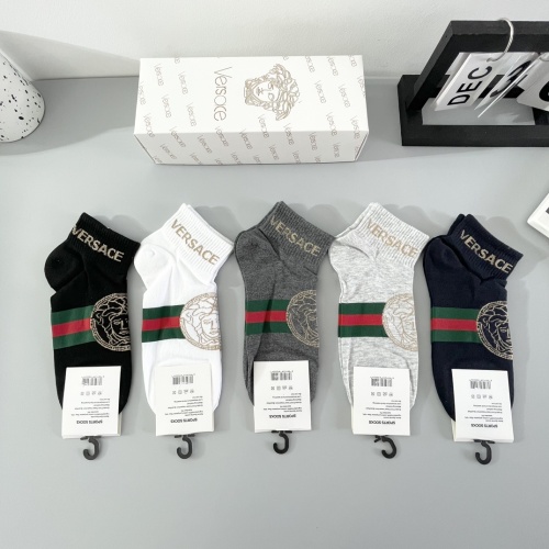 Replica Versace Socks For Men #1238059 $27.00 USD for Wholesale