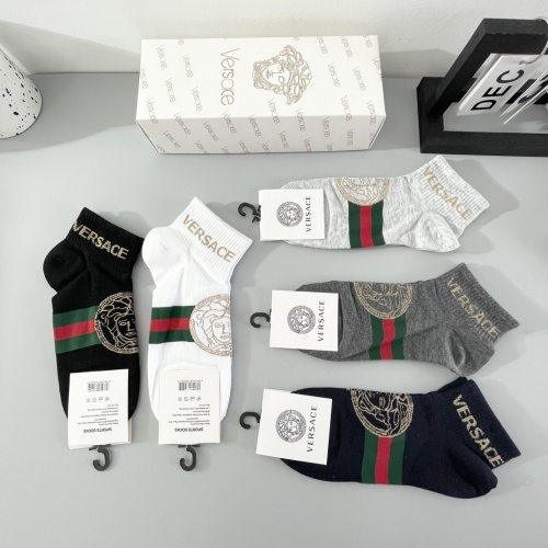 Replica Versace Socks For Men #1238059 $27.00 USD for Wholesale