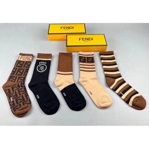 Replica Fendi Socks #1238064 $29.00 USD for Wholesale