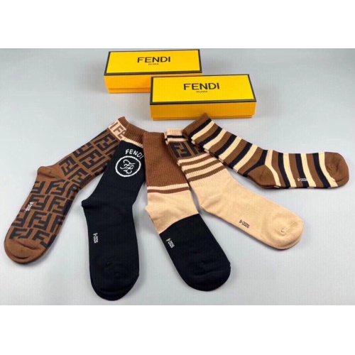 Replica Fendi Socks #1238064 $29.00 USD for Wholesale