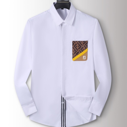 Wholesale Fendi Shirts Long Sleeved For Men #1238224 $40.00 USD, Wholesale Quality Replica Fendi Shirts