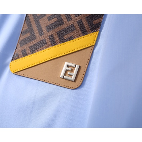 Replica Fendi Shirts Long Sleeved For Men #1238225 $40.00 USD for Wholesale