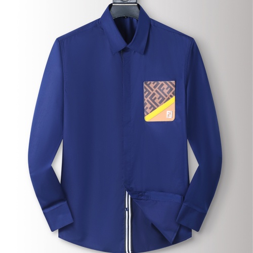 Wholesale Fendi Shirts Long Sleeved For Men #1238226 $40.00 USD, Wholesale Quality Replica Fendi Shirts