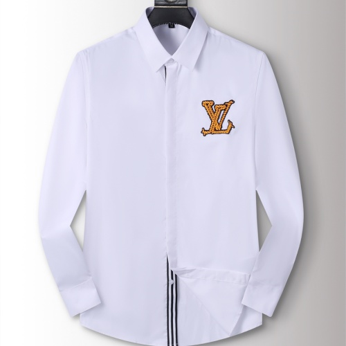 Wholesale Louis Vuitton LV Shirts Long Sleeved For Men #1238228 $40.00 USD, Wholesale Quality Replica Louis Vuitton LV Shirts