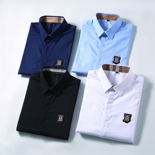 Replica Burberry Shirts Long Sleeved For Men #1238257 $40.00 USD for Wholesale