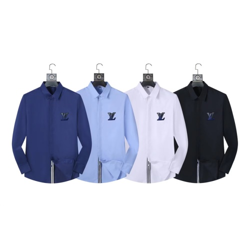 Replica Louis Vuitton LV Shirts Long Sleeved For Men #1238279 $40.00 USD for Wholesale