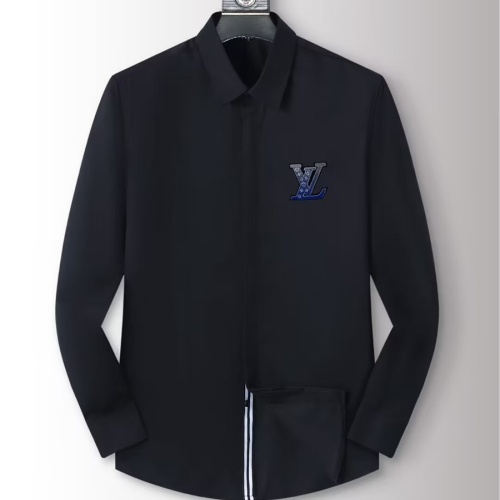 Wholesale Louis Vuitton LV Shirts Long Sleeved For Men #1238281 $40.00 USD, Wholesale Quality Replica Louis Vuitton LV Shirts