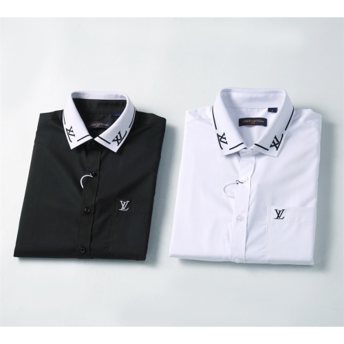 Replica Louis Vuitton LV Shirts Long Sleeved For Men #1238293 $41.00 USD for Wholesale