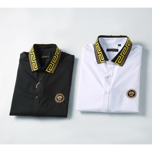 Replica Versace Shirts Long Sleeved For Men #1238294 $41.00 USD for Wholesale