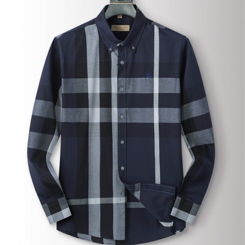 Wholesale Burberry Shirts Long Sleeved For Men #1238309 $34.00 USD, Wholesale Quality Replica Burberry Shirts